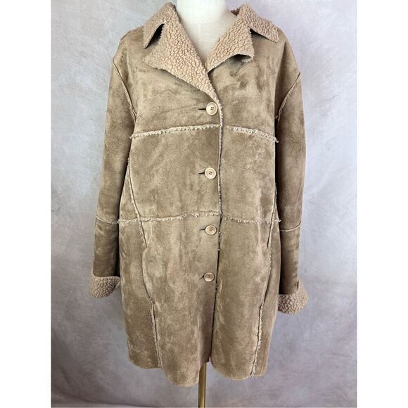 Y2K does 70s Afghan Plus Size Penny Lane Style Coat - Picture 1 of 6